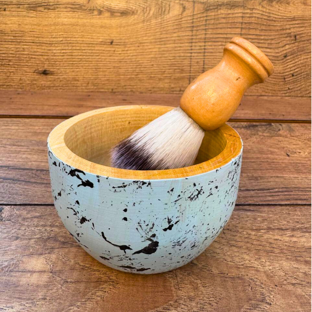 Brocha + Cuenco para crema de afeitar