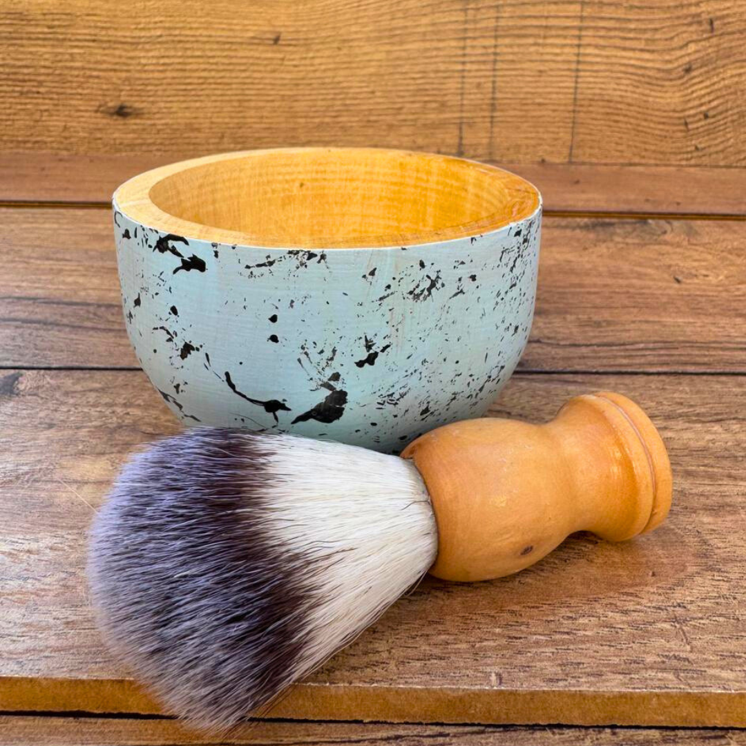 Brocha + Cuenco para crema de afeitar