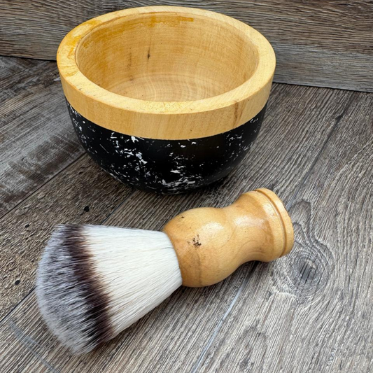 Brocha + Cuenco para crema de afeitar