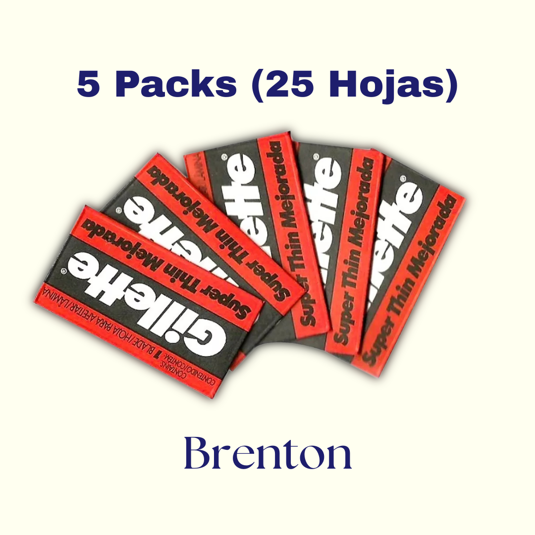 5 Packs Hojas Gillette (25 unidades)