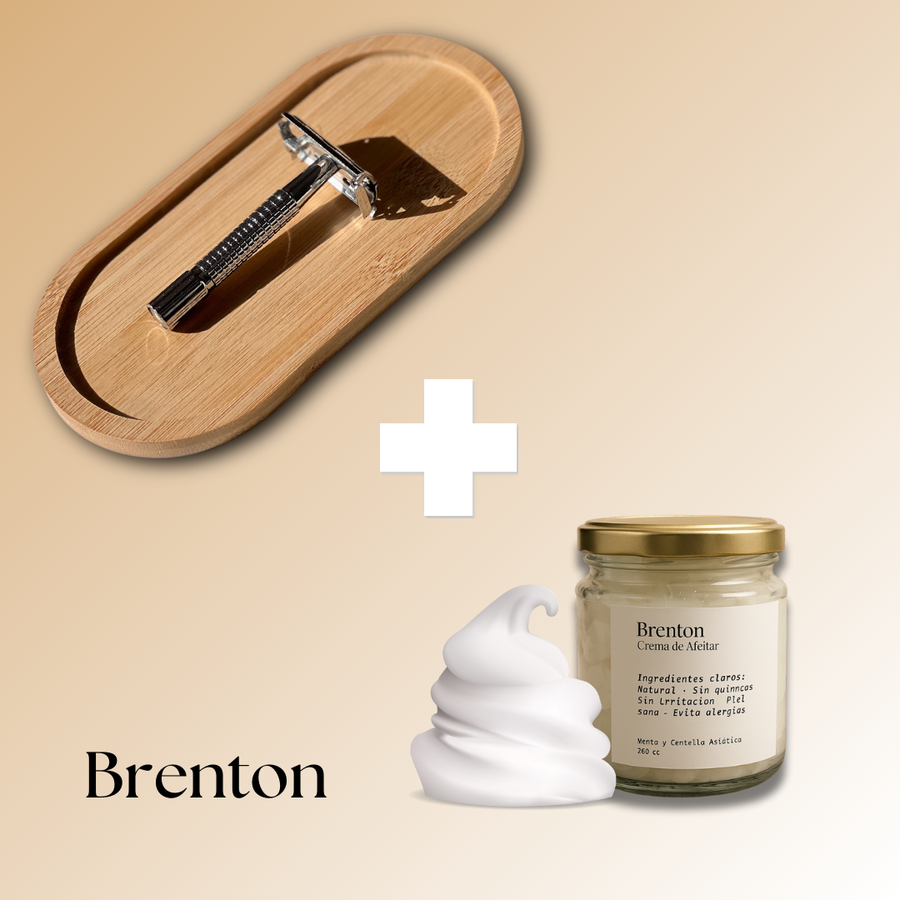 Máquina Brenton + Crema de Afeitado Natural 200ml