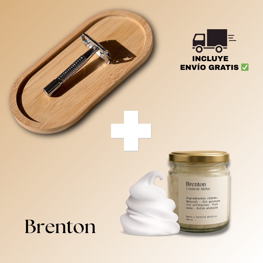 Máquina Brenton + Crema de Afeitado Premium 200ml