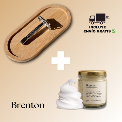 Máquina Brenton + Crema de Afeitado Premium 200ml